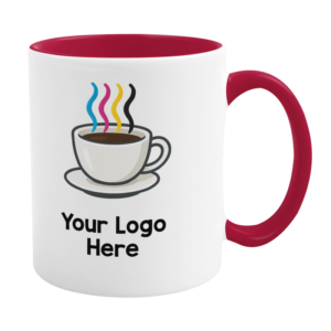 11oz Red Inner and Handle Mugs