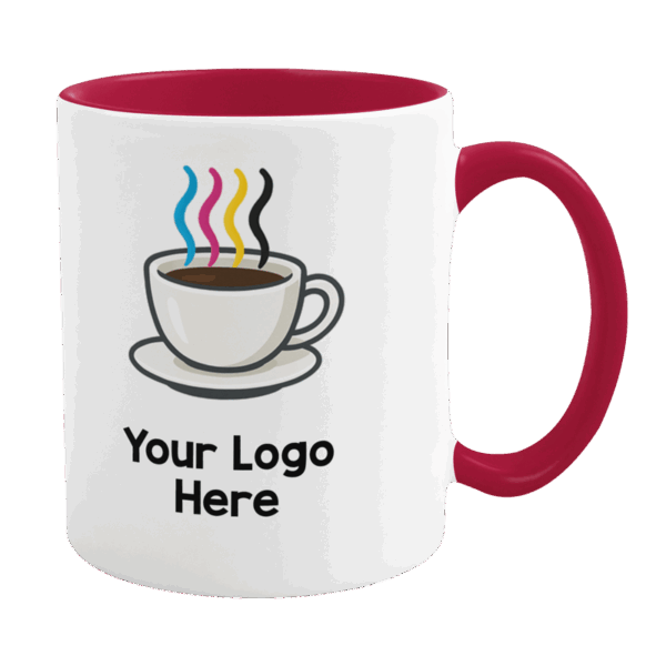 11oz Red Inner and Handle Mugs